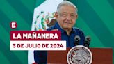 La 'Mañanera' hoy en vivo de López Obrador: Temas de la conferencia del 3 de julio de 2024