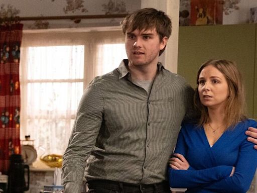 Emmerdale's Belle Dingle 'rumbles' Tom King as he cosies up to another woman