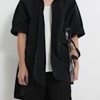 FINDSENSE MD 韓國 男 街頭 時尚 暗黑 翻領 單扣 潮人款 薄外套 襯衫外套 短袖外套