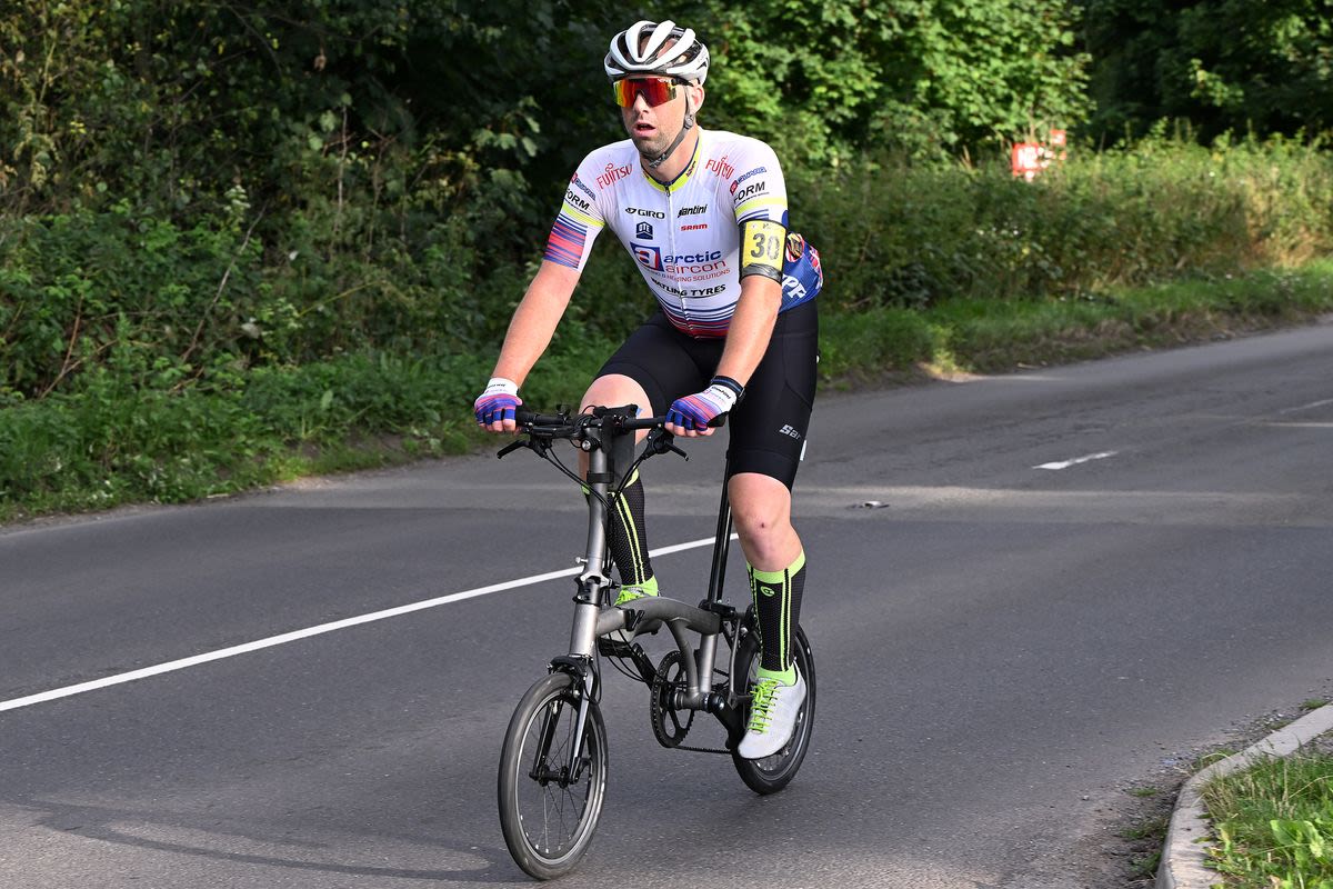 'The only bike I had was a Brompton, the one I'd been run over on': Meet the man who rode 367 miles in 24 hours, on a folding bike