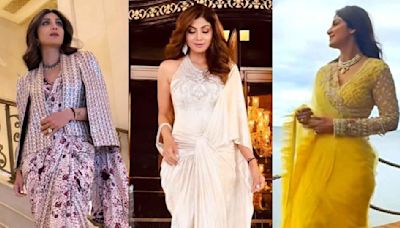 Shilpa Shetty flaunts her saree-torial sass on a global level with 3 trendy drapes