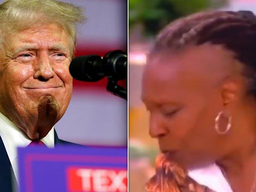 Watch How Whoopi Goldberg Reacts After She Accidentally Says Trump's Name