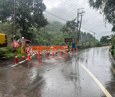 南橫梅蘭明隧道施工段河床便道 大雨溪水漲暫時封閉