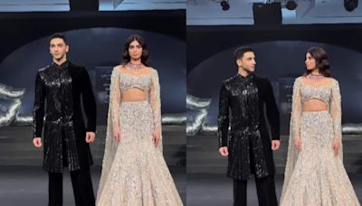 Rumoured couple Khushi Kapoor and Vedang Raina dazzle at the India Couture Week 2024