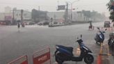 西南風發威！ 台南永康區瞬間暴雨一度淹水