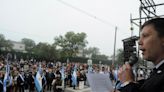 En Yerba Buena, la bandera nacional recibió un destacado homenaje