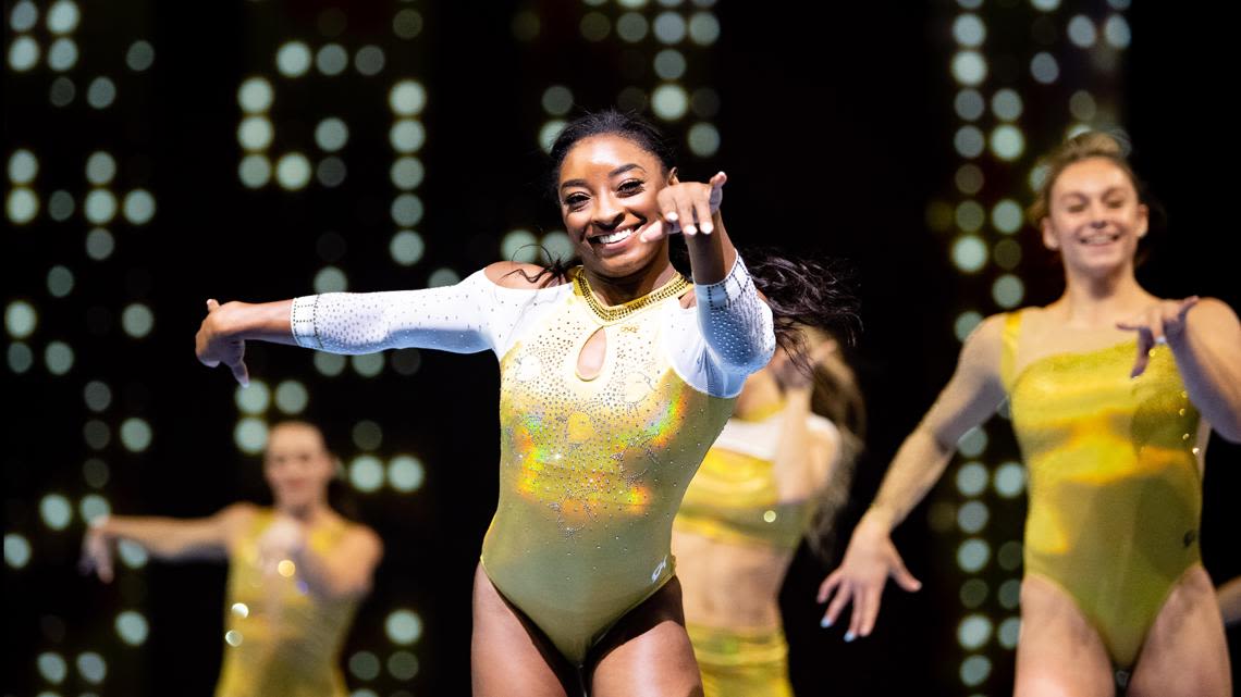 Simone Biles performing at Greensboro Coliseum this November