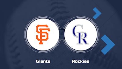 Giants vs. Rockies Prediction & Game Info - May 19