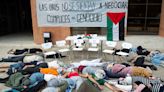 Máximo aforo e incertidumbre en la tercera semana de la acampada por Gaza en Madrid