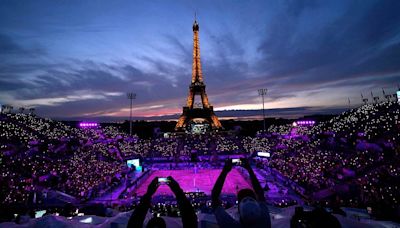 Banging DJ sets, nostalgic singalongs and light shows: The Eiffel Tower is the star of the Olympics