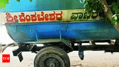 Water shortage in Bengaluru: Tanker bill per house goes up to Rs 25k here | Bengaluru News - Times of India