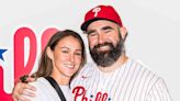 Jason Kelce and Wife Kylie All Smiles at Philadelphia Phillies Game as Retired NFL Star Throws First Pitch