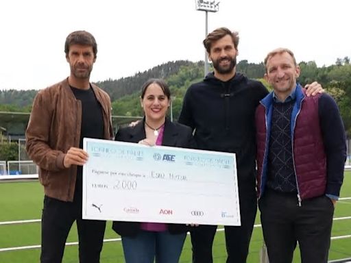 Xabi Prieto y Fernando Llorente, campeones solidarios