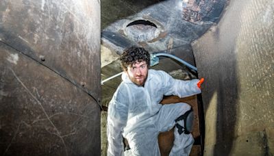 Hazmat suits and headlamps: Subterranean salvaging at the Music Box Theatre