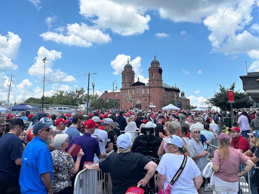 Donald Trump rally in Asheville live updates: Ex-President takes stage to standing ovation