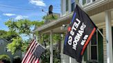 Trump supporters turn US flags upside down to protest guilty verdict