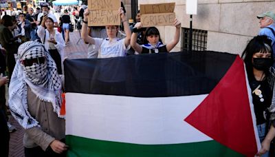 Volvieron las protestas por la guerra en Gaza al campus de la Universidad de Columbia