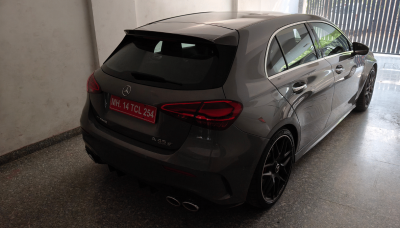 Mercedes-Benz AMG A 45 S is a real hot hatch with great power. Drive with greater responsibility