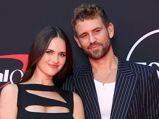 Nick Viall and Natalie Joy Cozy Up in Bold Looks for Red Carpet Date Night at the 2024 ESPY Awards