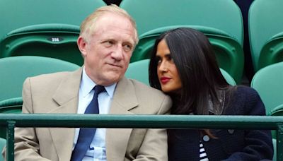 Salma Hayek and Husband François-Henri Pinault Watch Wimbledon from the Royal Box