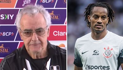 Jorge Fossati explicó ausencia de André Carrillo en convocatoria, pese a continuidad en Corinthians: “Si no es opción 1 o 2, prefiero no traerlo”