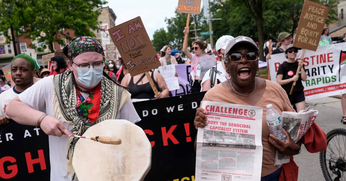 Protesters Rally Outside RNC