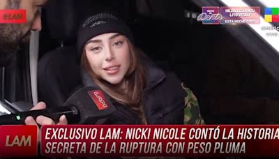 Nicki Nicole habló en LAM sobre la infidelidad de Peso Pluma: "Respeto"