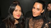 Salma Hayek reacciona a las imágenes de su inesperado encuentro con Kim Kardashian