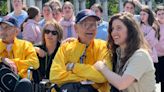 World War II veteran surprised on Honor Flight by granddaughter, Ukrainian soldiers