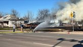 House engulfed in flames in Stamford