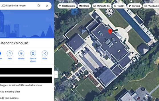 Fans Rename Drake’s Mansion 'Kendrick’s House' on Google Maps