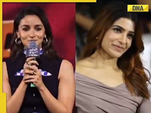 Watch: Samantha Ruth Prabhu holds back tears as Alia Bhatt calls her 'hero in man's world', sings Oo Antava for her