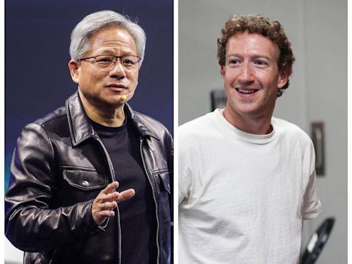 Nvidia's Jensen Huang and Mark Zuckerberg traded jackets and compliments while talking about AI