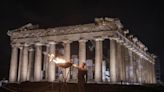 Olympic torch makes Acropolis overnight stop a week before handover to Paris organizers