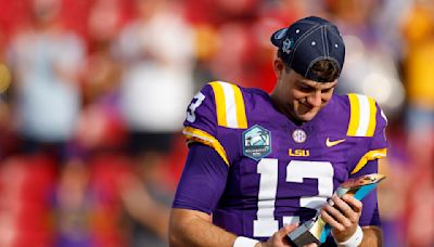 What tier does LSU’s quarterback situation fall into entering 2024?