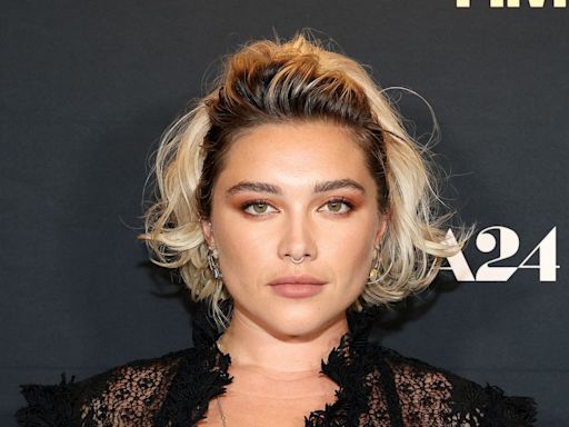 Florence Pugh Wore a Black Naked Dress Over Nothing But an Itty-Bitty Bra