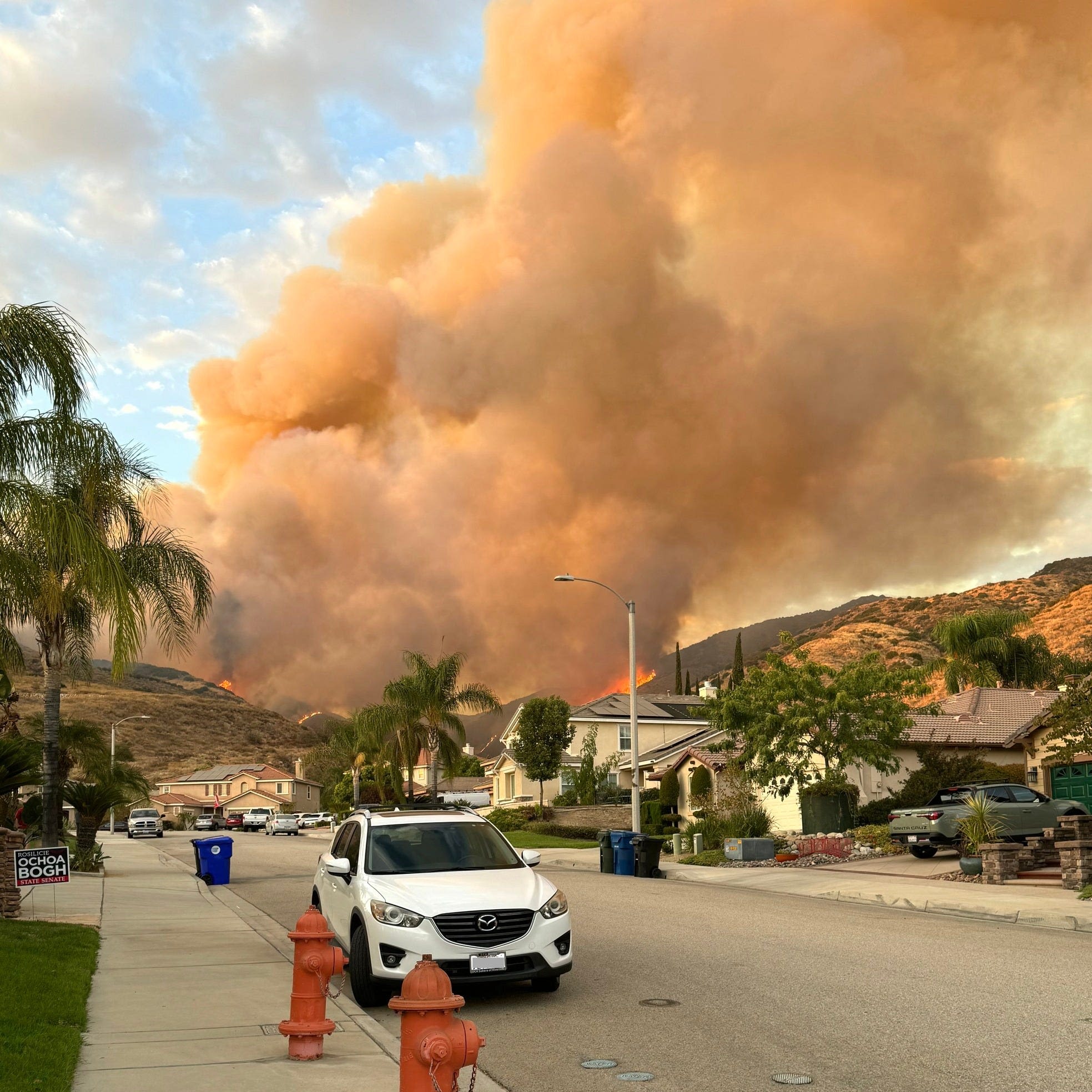 California's Line Fire grows due to high temperatures, forces evacuations: See map