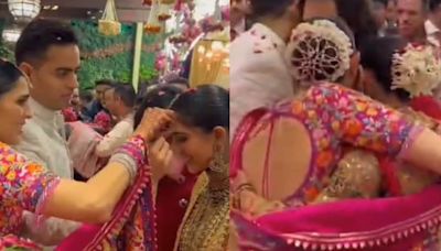 Anant Ambani-Radhika Merchant Wedding: Akash Blesses Newlyweds, Shloka Welcomes Sister-in-Law With a Hug - News18