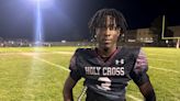 Holy Cross uses hook-and-ladder play twice to reach the win column