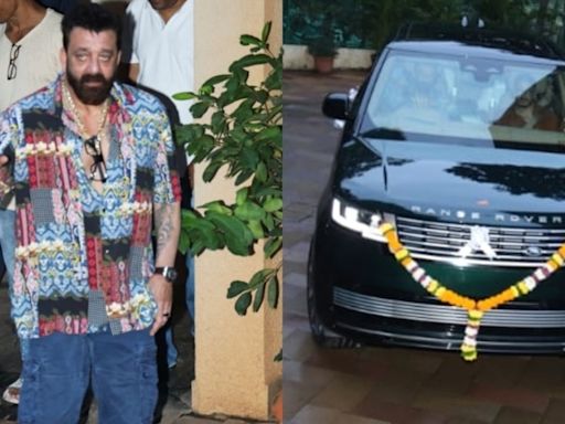 Sanjay Dutt gifts himself a swanky new Range Rover on 65th birthday. Watch