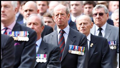 Duke of Kent hands Prince Edward over colonelcy of Scots Guards