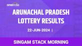 Arunachal Pradesh Lottery Singam Stack Morning Winners June 22 - Check Results Now!