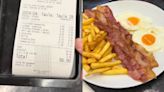 Un argentino fue a comer a una cantina en Andorra y mostró el ticket final