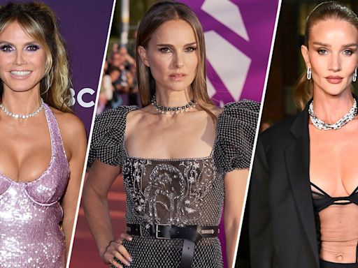 Heidi Klum, Natalie Portman, Rosie Huntington-Whiteley dazzle in sheer and sequins: PHOTOS