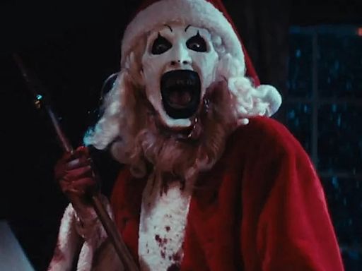 El payaso Art se viste de Papá Noel en el sangriento tráiler de “Terrifier 3″