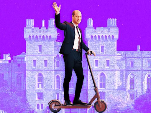 Prince William Zooms Round Windsor Castle on an Electric Scooter