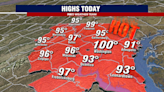 100-degree temperatures across DC, Maryland & Virginia