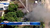 Crews work to extinguish house fire in Hollywood; no injuries reported - WSVN 7News | Miami News, Weather, Sports | Fort Lauderdale