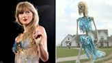 12-Foot Taylor Swift and Travis Kelce Halloween Skeletons Pop Up in Indiana Town: 'We're Big Fans'