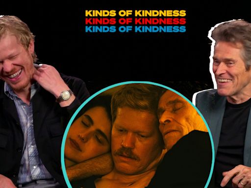 'Kinds Of Kindness': Jesse Plemons & Willem Dafoe On 'Intense Cuddle Session' With Margaret Qualley | Access